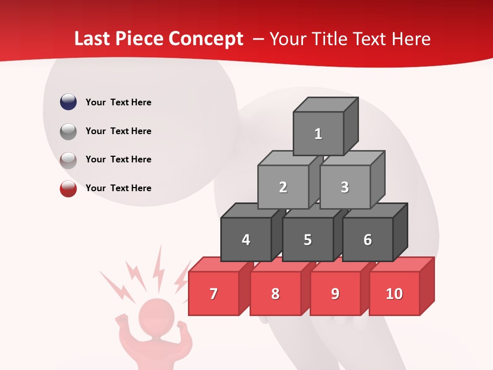 Angry Model Screaming PowerPoint Template