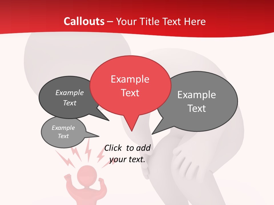 Angry Model Screaming PowerPoint Template
