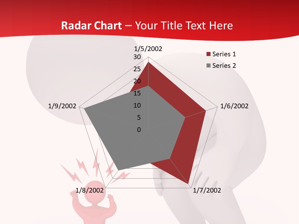 Angry Model Screaming PowerPoint Template