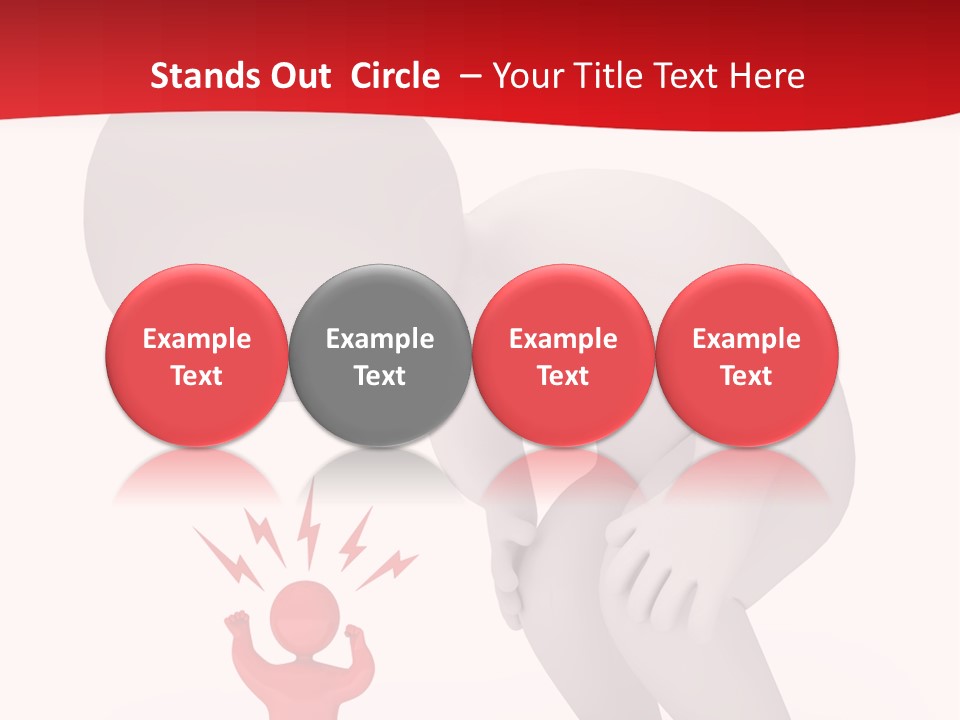 Angry Model Screaming PowerPoint Template