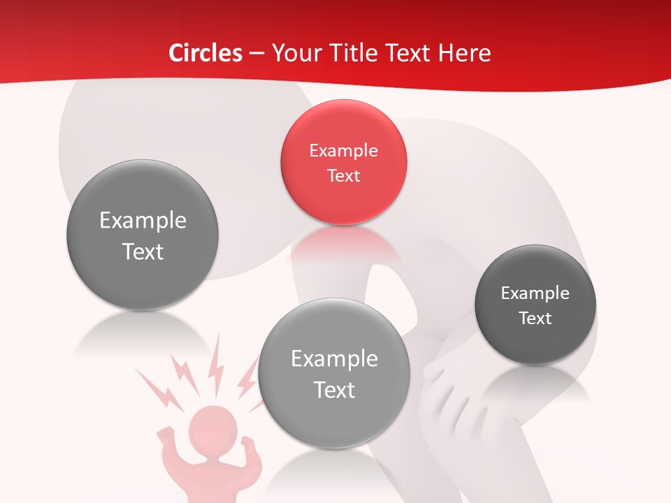 Angry Model Screaming PowerPoint Template