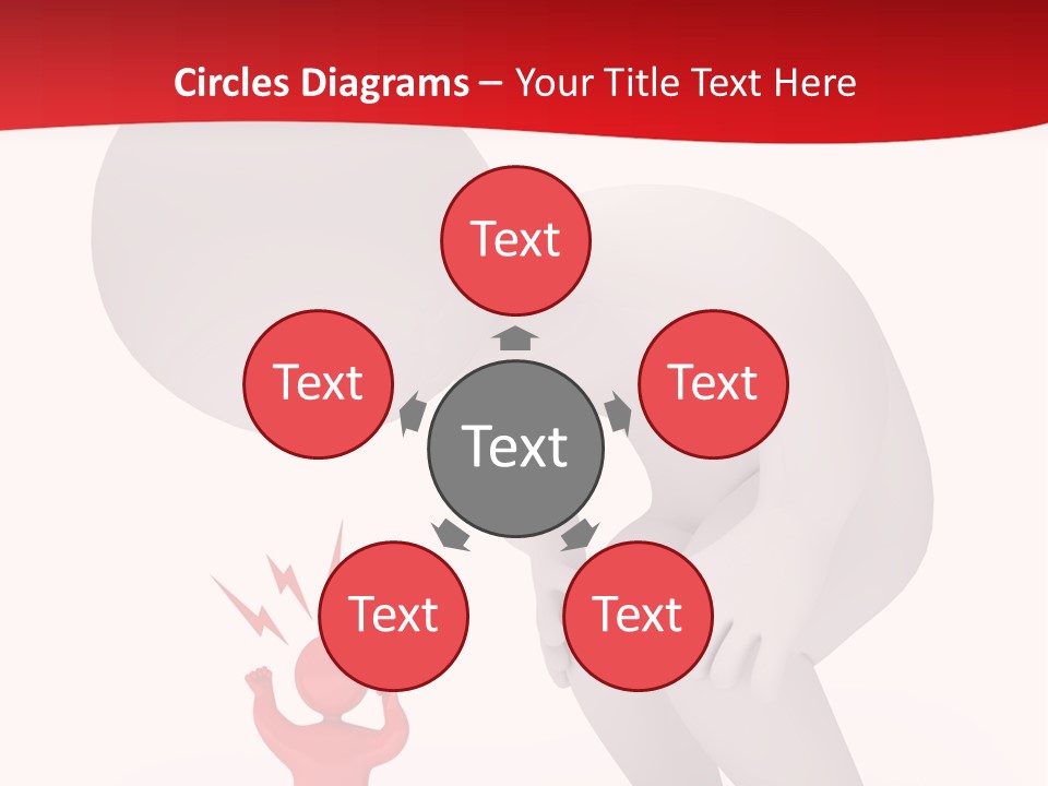 Angry Model Screaming PowerPoint Template