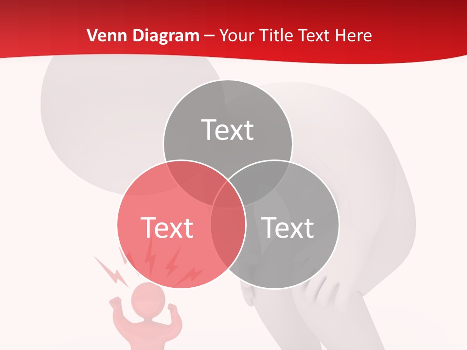 Angry Model Screaming PowerPoint Template