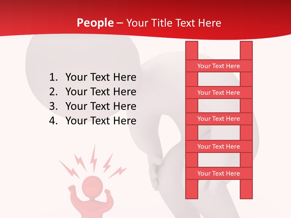 Angry Model Screaming PowerPoint Template