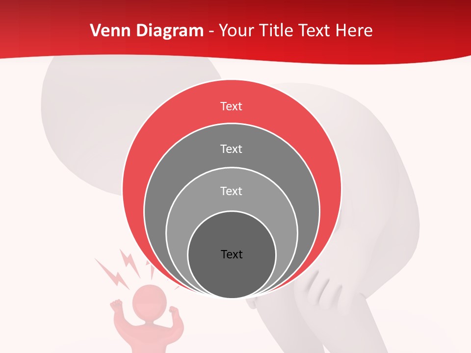 Angry Model Screaming PowerPoint Template