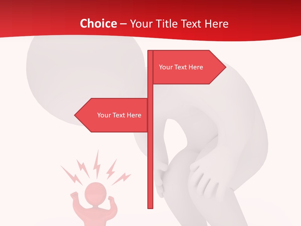 Angry Model Screaming PowerPoint Template