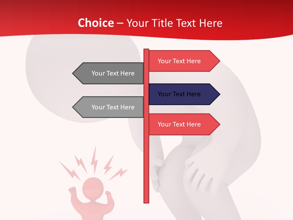 Angry Model Screaming PowerPoint Template