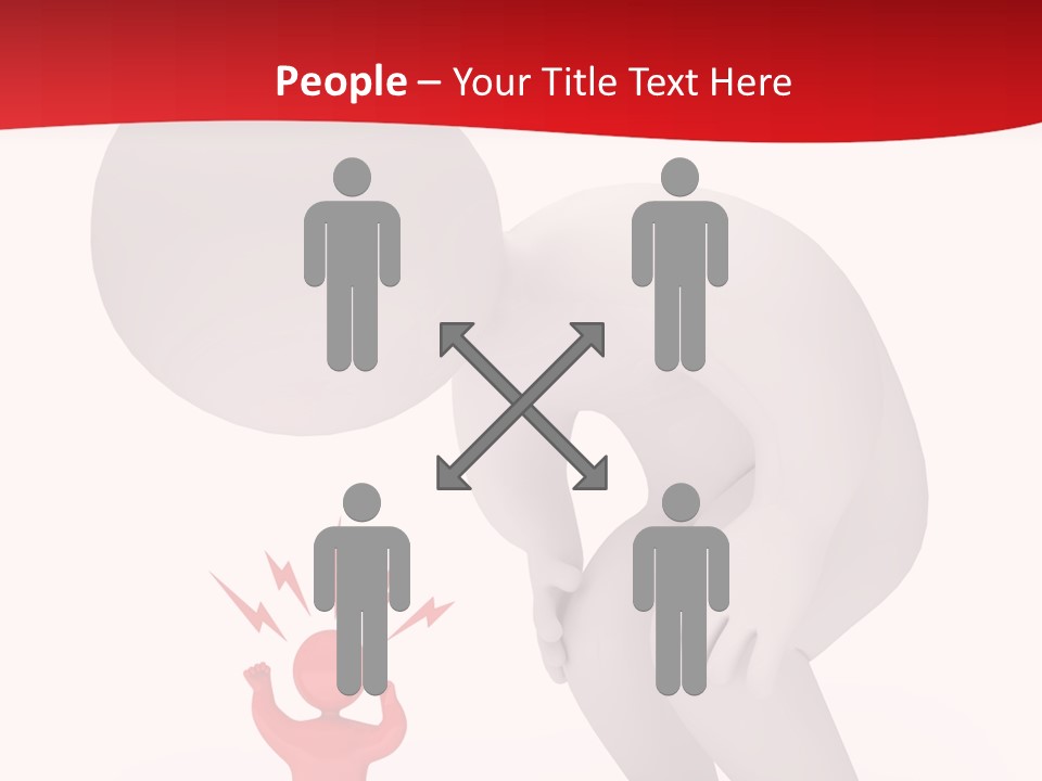 Angry Model Screaming PowerPoint Template