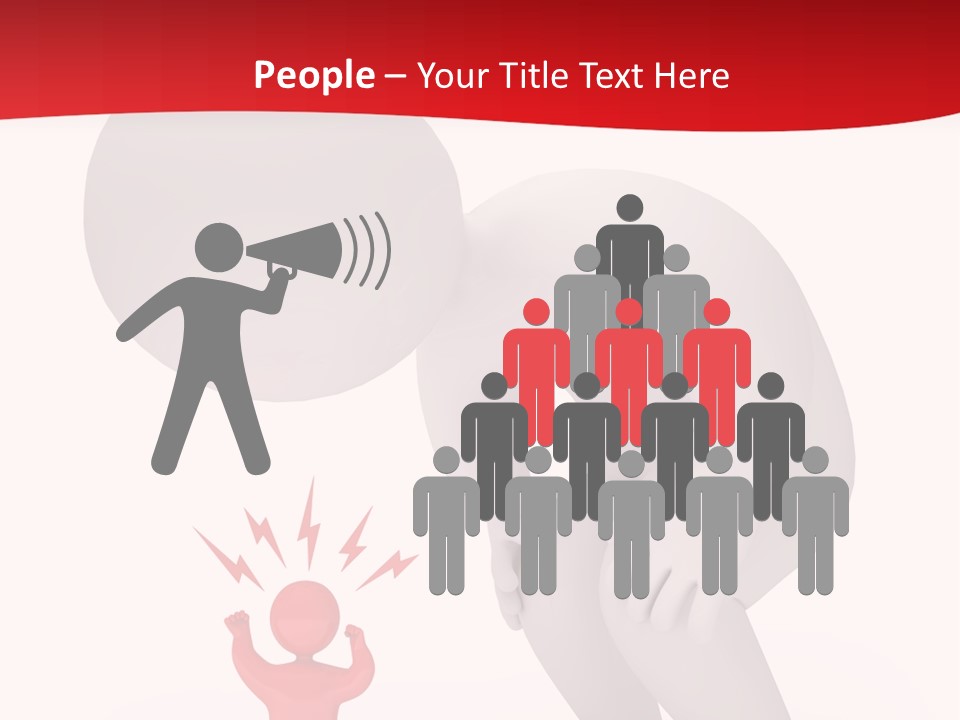 Angry Model Screaming PowerPoint Template