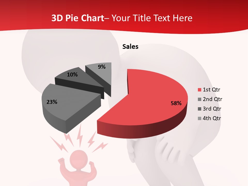 Angry Model Screaming PowerPoint Template