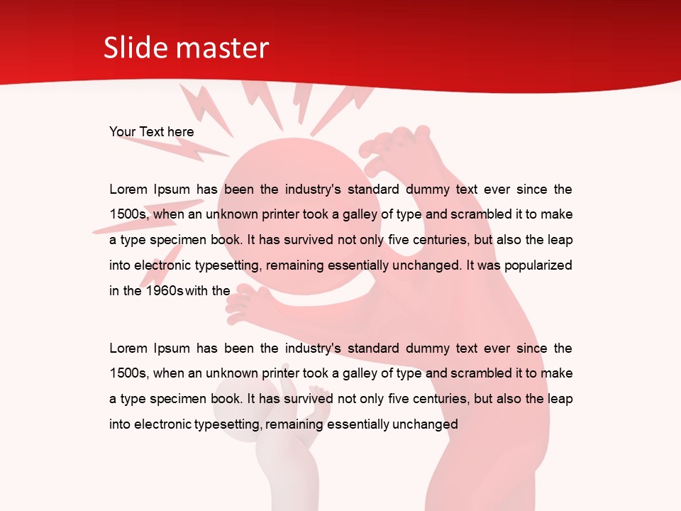 Sad Model Isolation PowerPoint Template