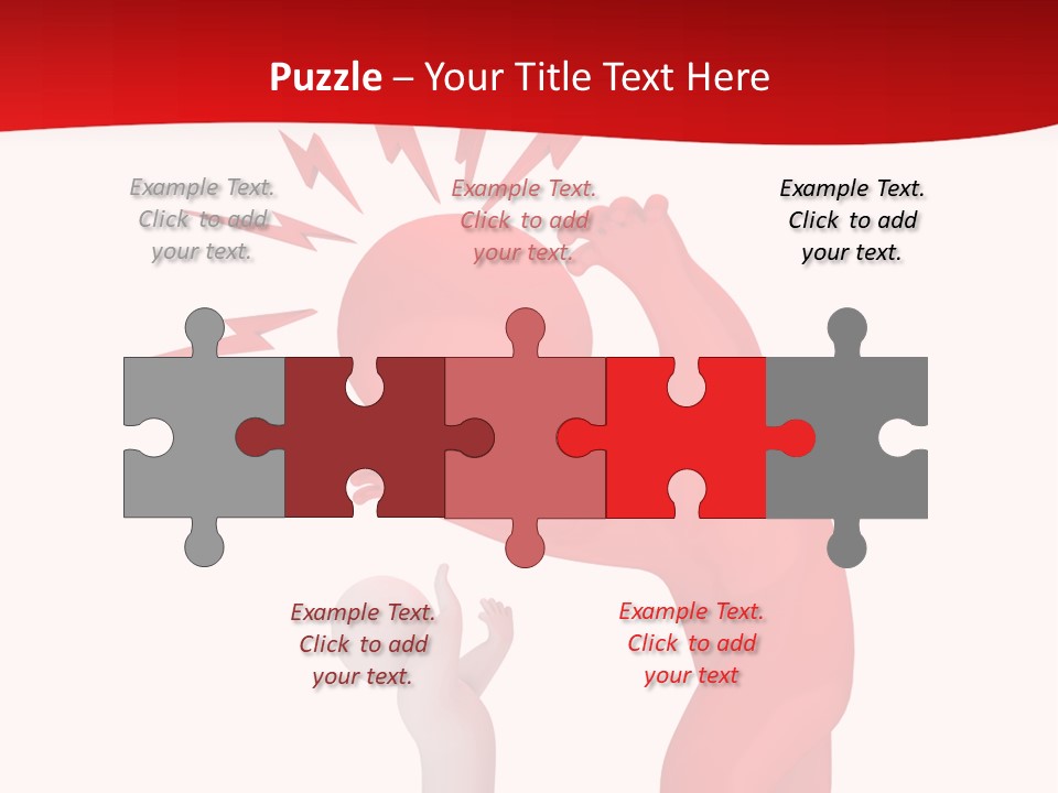 Sad Model Isolation PowerPoint Template