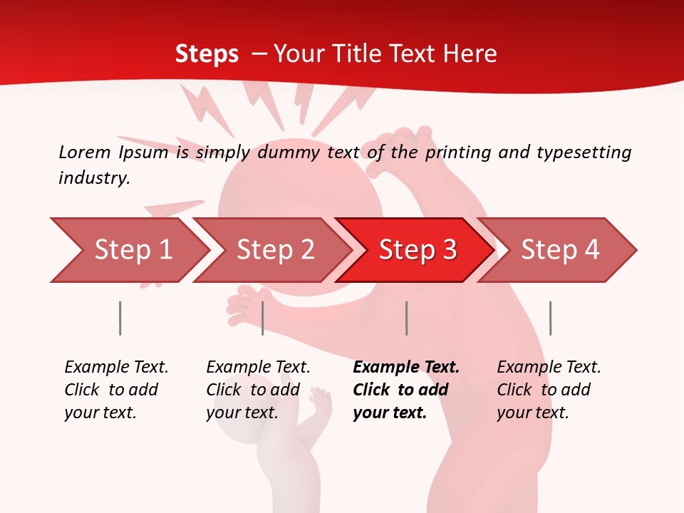 Sad Model Isolation PowerPoint Template