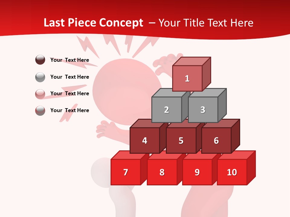 Sad Model Isolation PowerPoint Template
