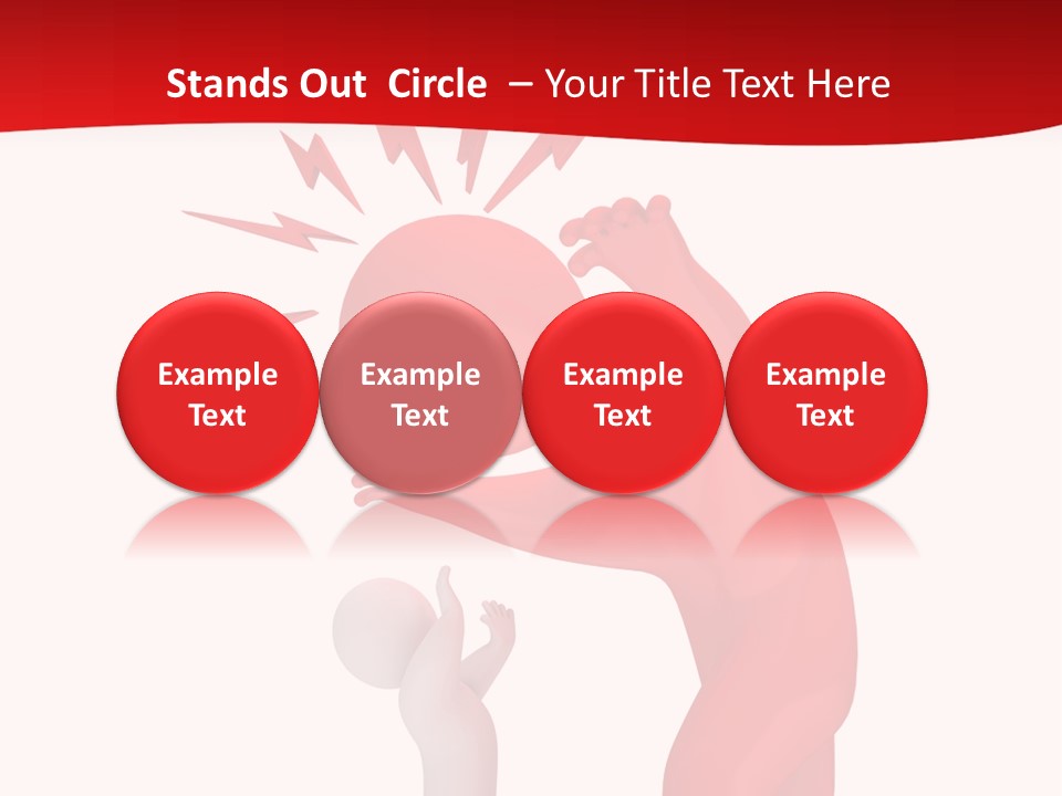 Sad Model Isolation PowerPoint Template