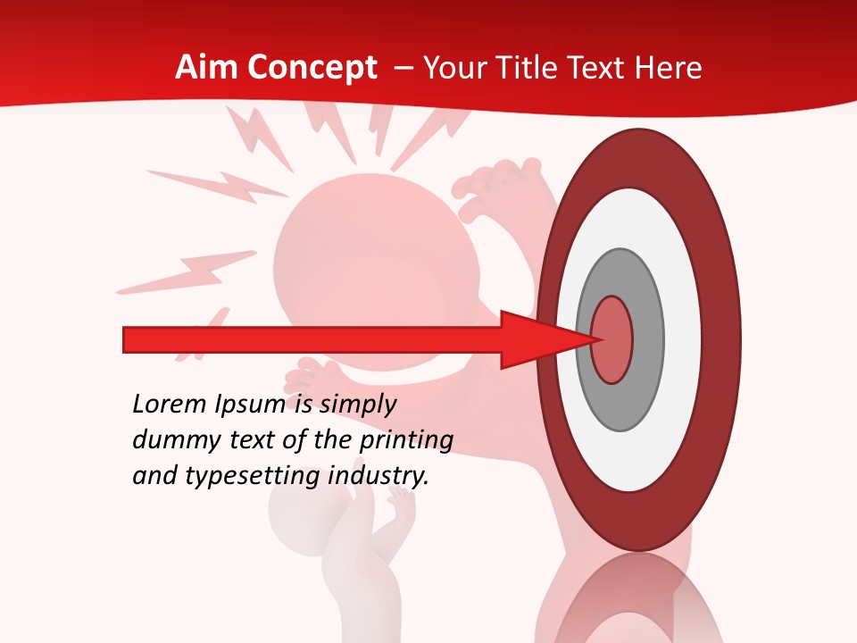 Sad Model Isolation PowerPoint Template