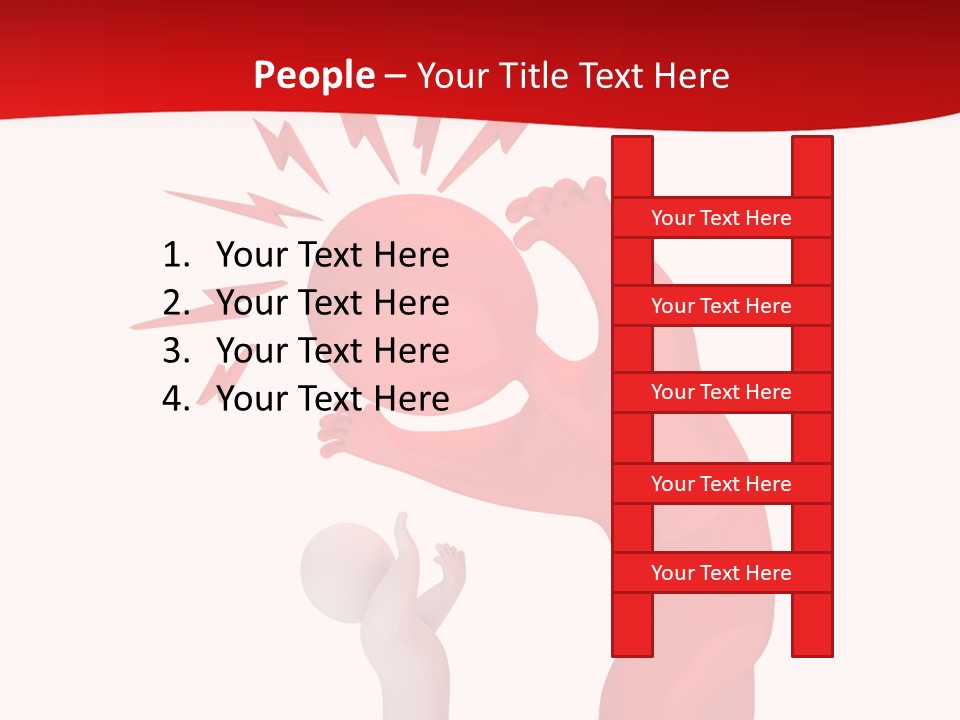 Sad Model Isolation PowerPoint Template