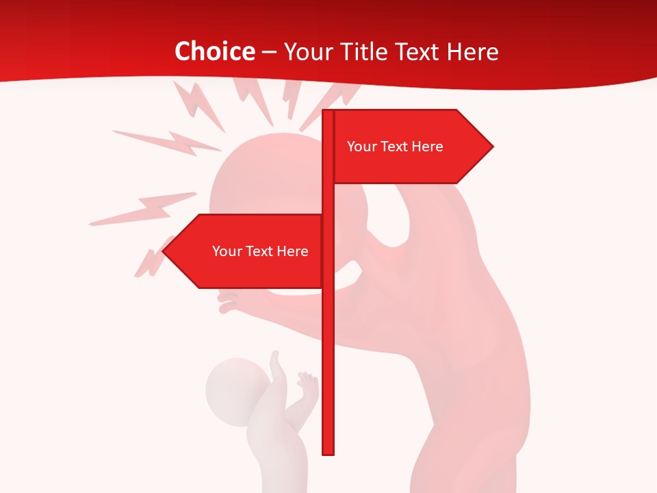 Sad Model Isolation PowerPoint Template