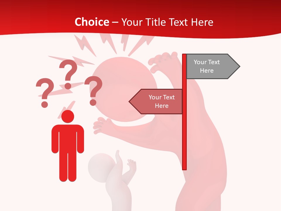 Sad Model Isolation PowerPoint Template