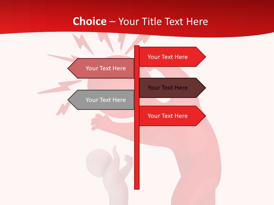 Sad Model Isolation PowerPoint Template