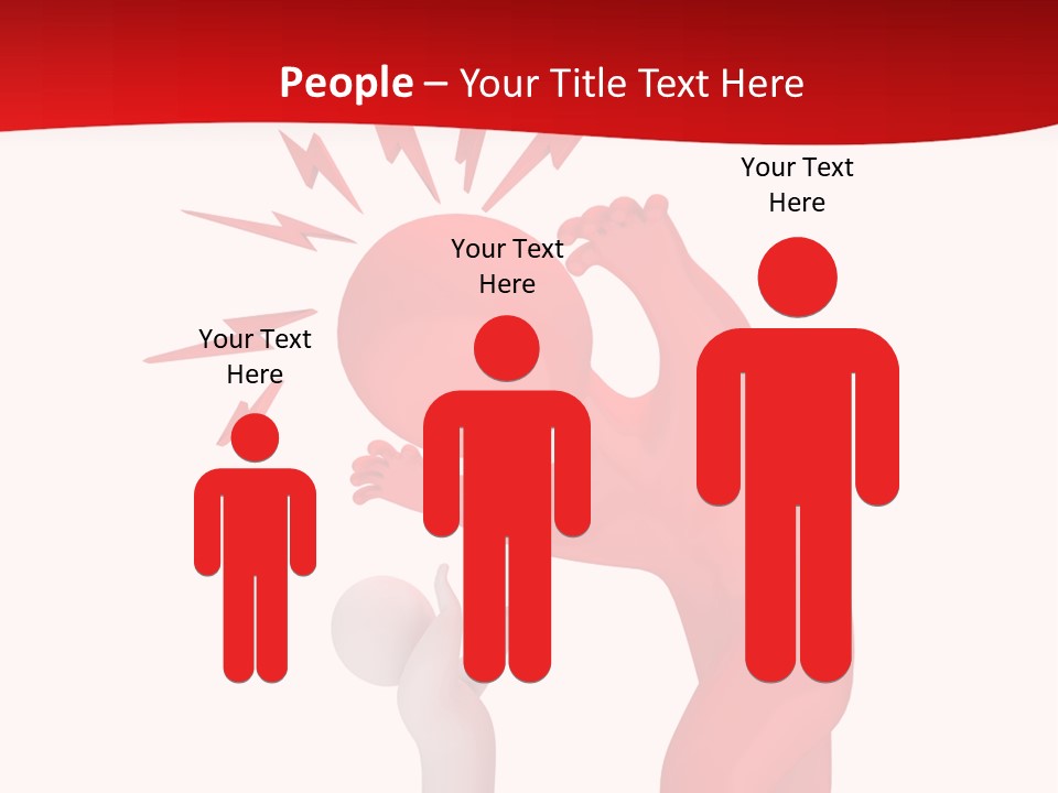 Sad Model Isolation PowerPoint Template