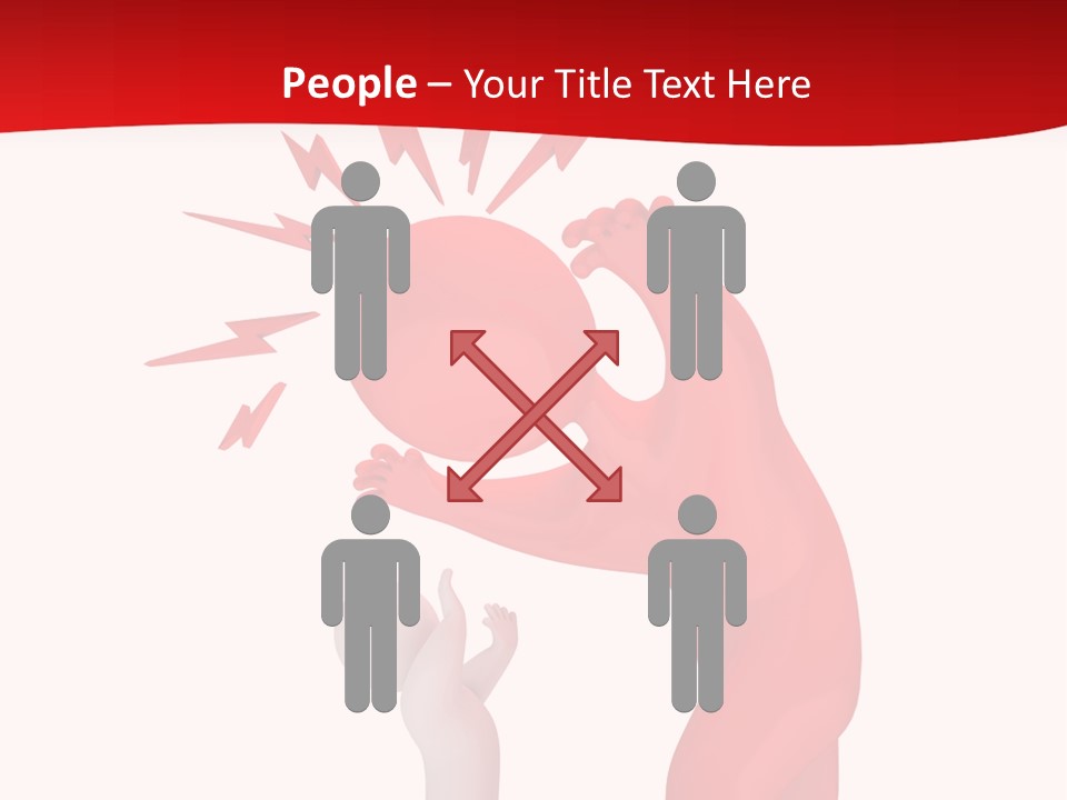 Sad Model Isolation PowerPoint Template