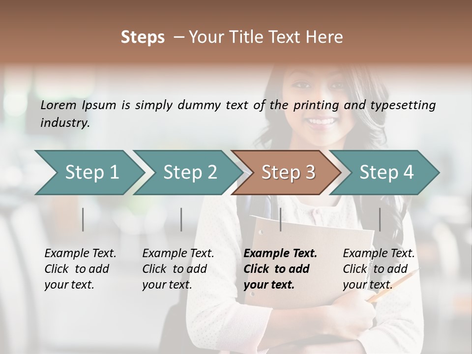 Books Teenager College PowerPoint Template