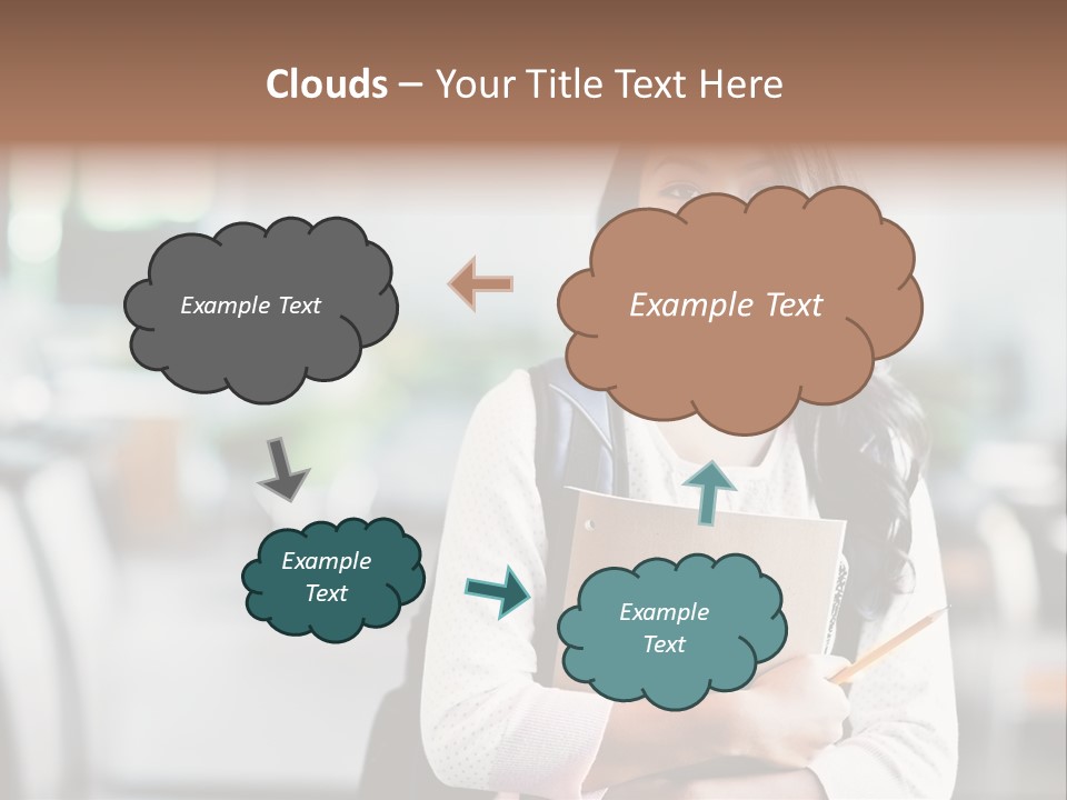 Books Teenager College PowerPoint Template