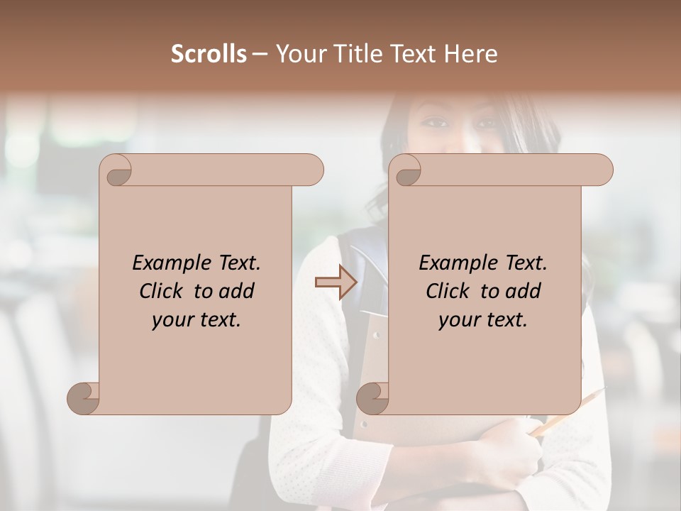 Books Teenager College PowerPoint Template