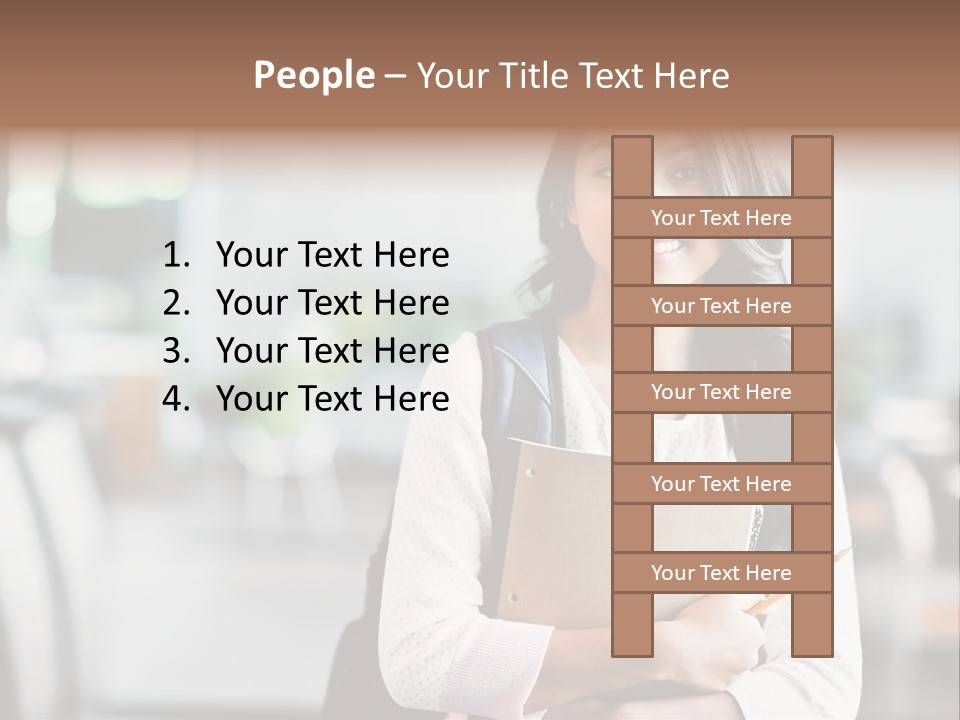 Books Teenager College PowerPoint Template