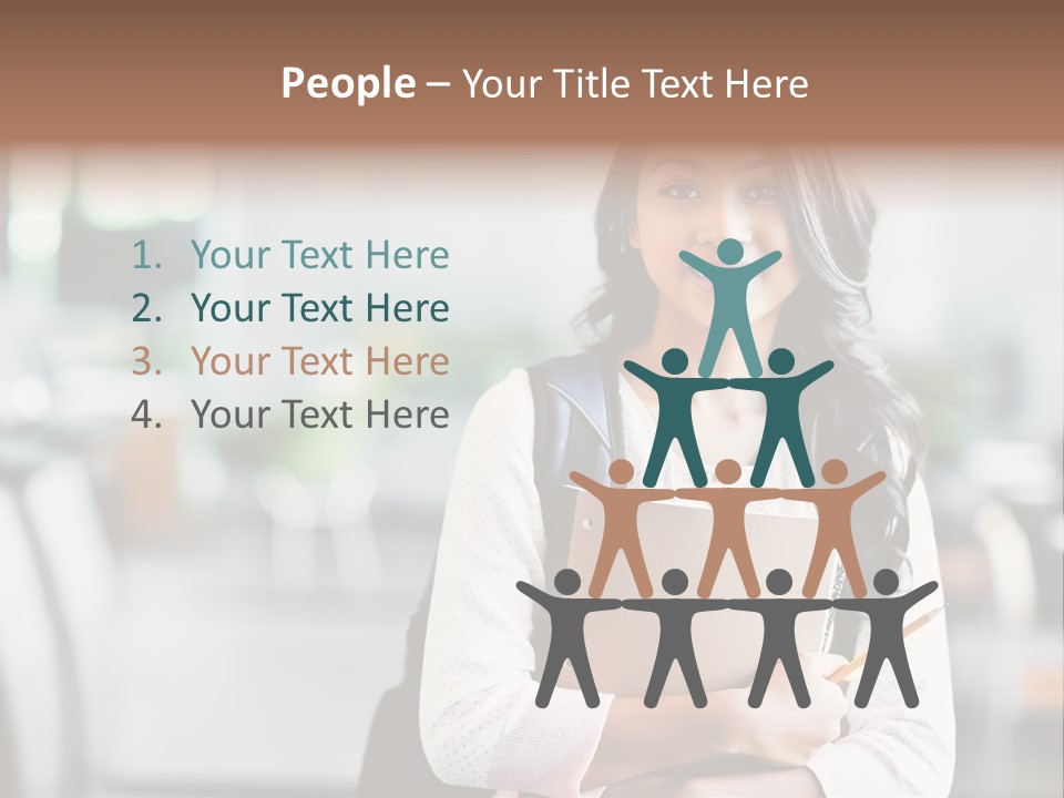 Books Teenager College PowerPoint Template