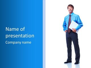 Portrait Optimist Male PowerPoint Template