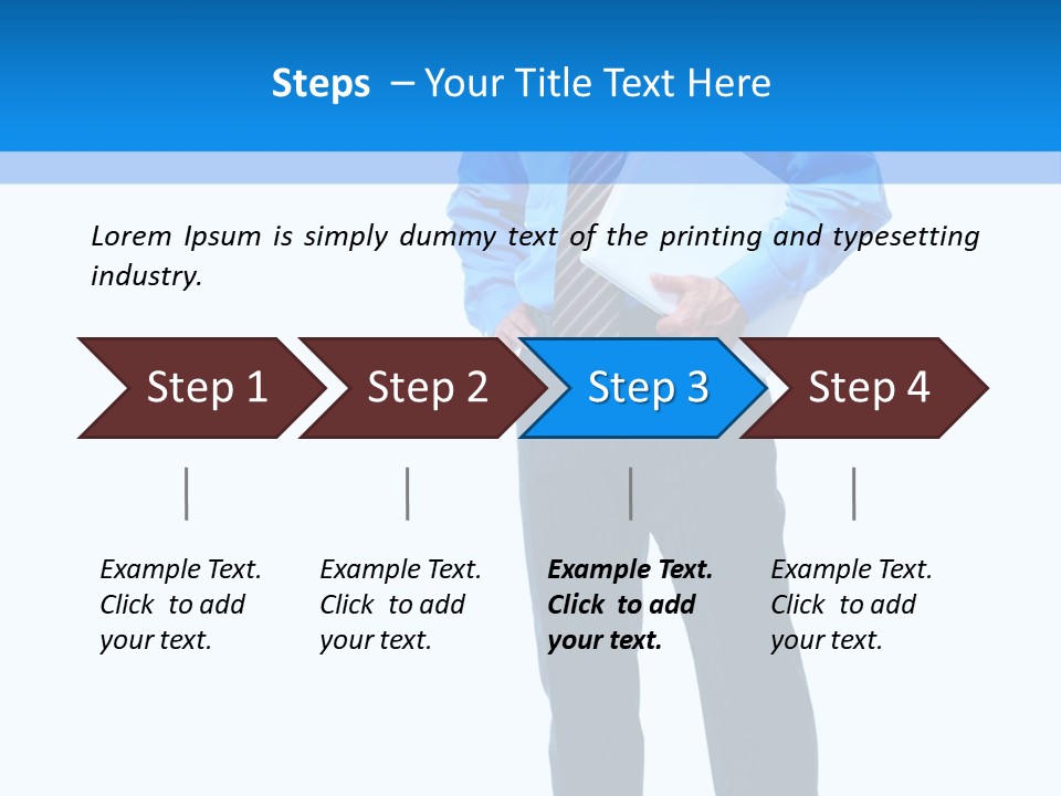 Portrait Optimist Male PowerPoint Template