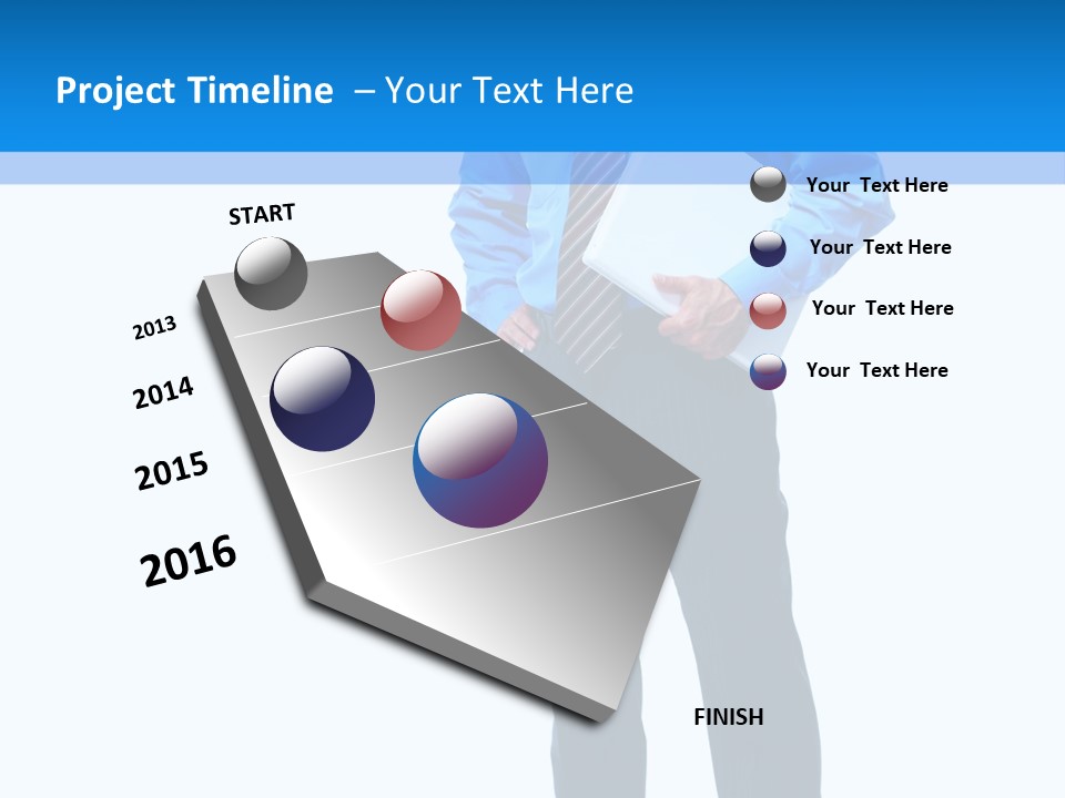 Portrait Optimist Male PowerPoint Template