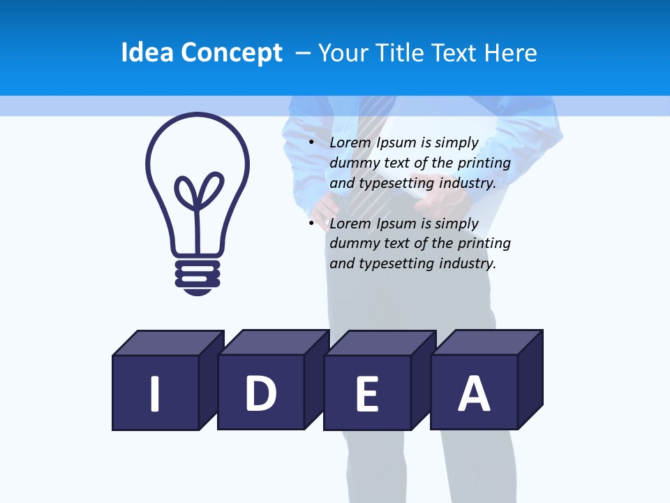 Portrait Optimist Male PowerPoint Template