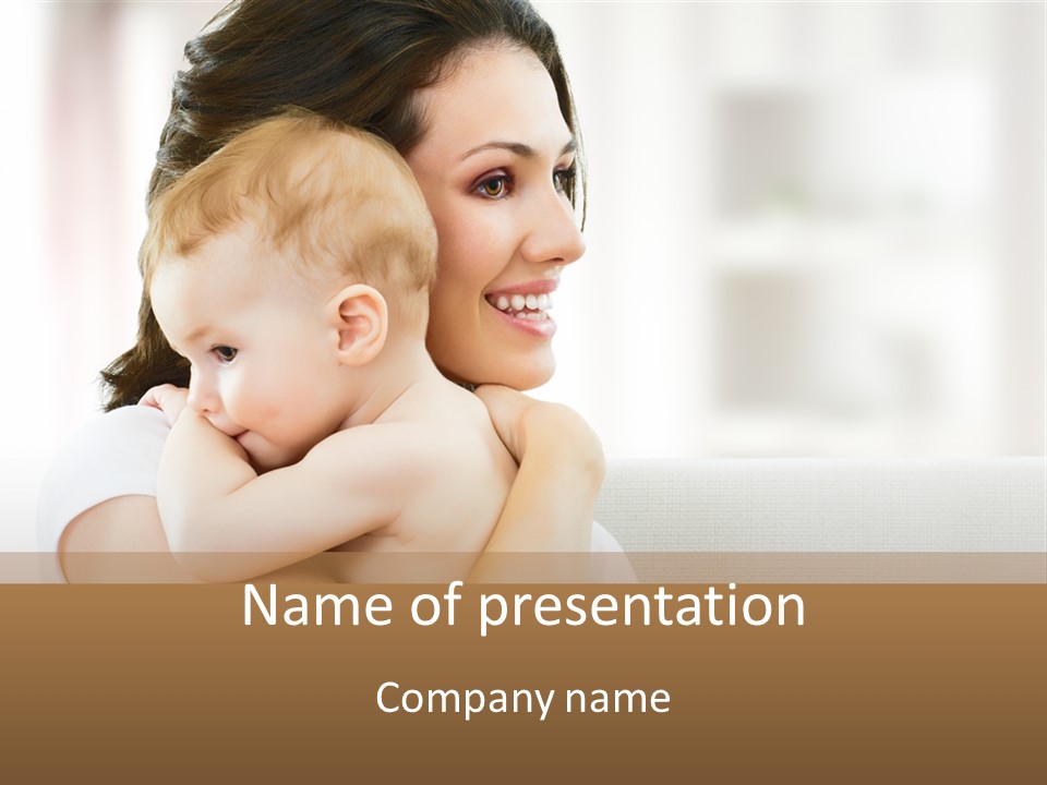 Human Caucasian Happy PowerPoint Template