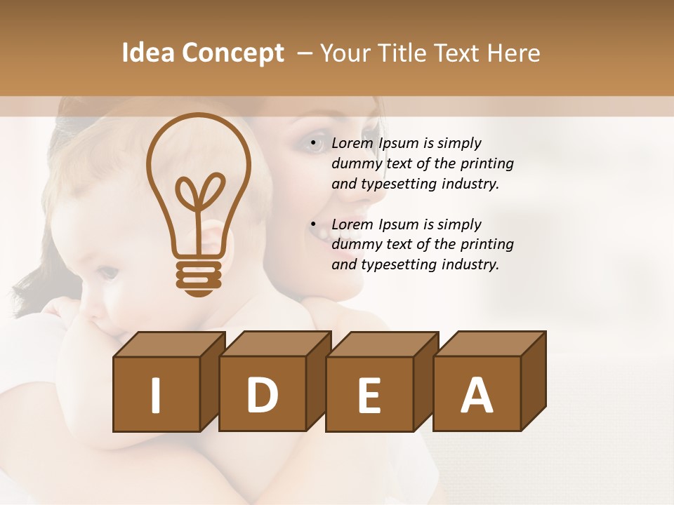 Human Caucasian Happy PowerPoint Template