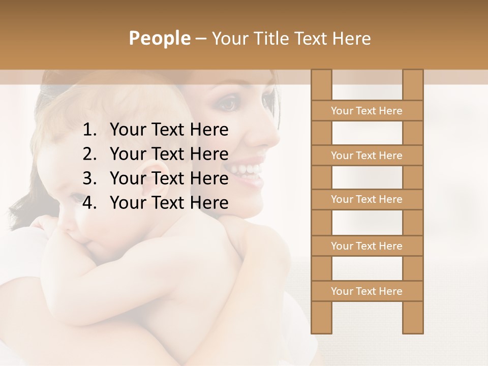 Human Caucasian Happy PowerPoint Template