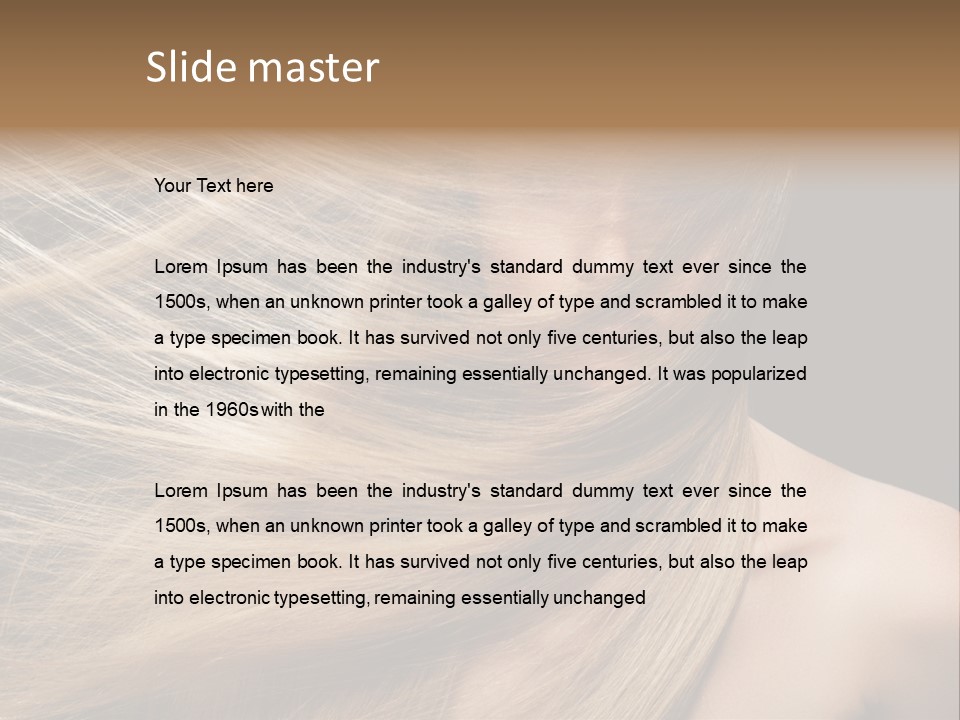 Haircare Model Skin PowerPoint Template