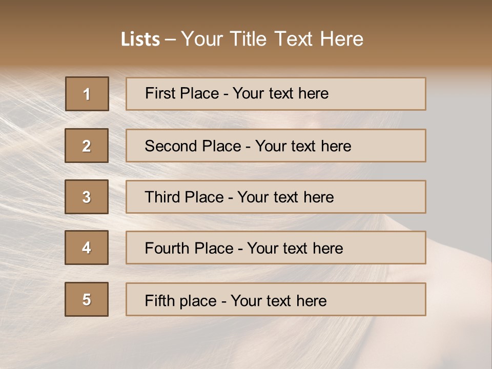 Haircare Model Skin PowerPoint Template
