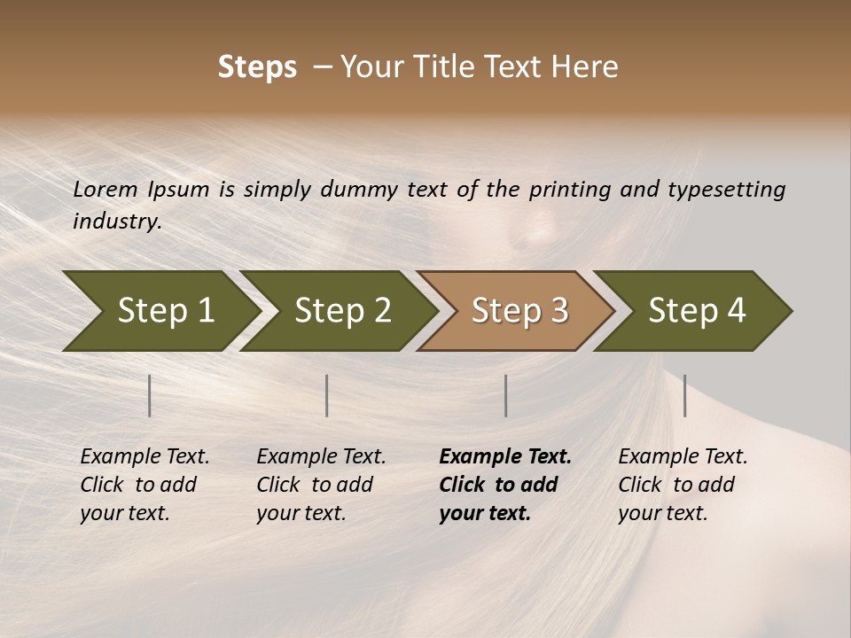 Haircare Model Skin PowerPoint Template