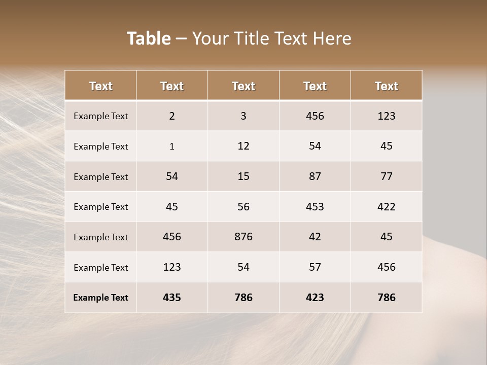 Haircare Model Skin PowerPoint Template