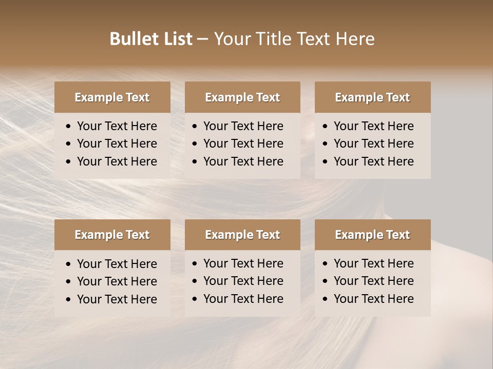 Haircare Model Skin PowerPoint Template