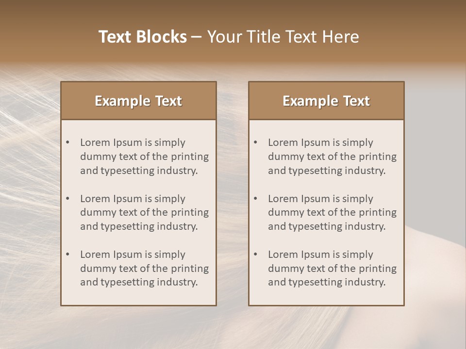 Haircare Model Skin PowerPoint Template