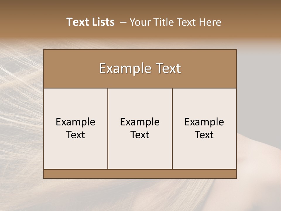 Haircare Model Skin PowerPoint Template