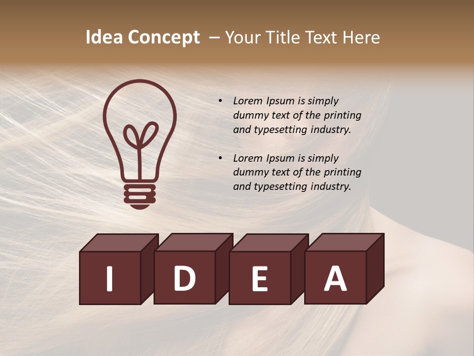 Haircare Model Skin PowerPoint Template