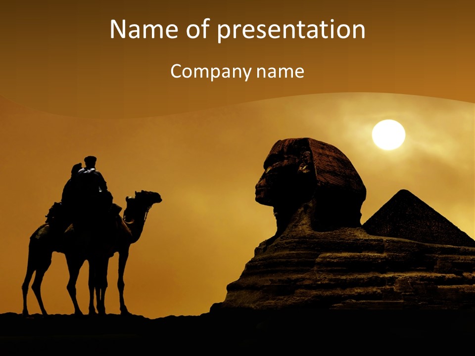 Wind Mummy Egypt PowerPoint Template