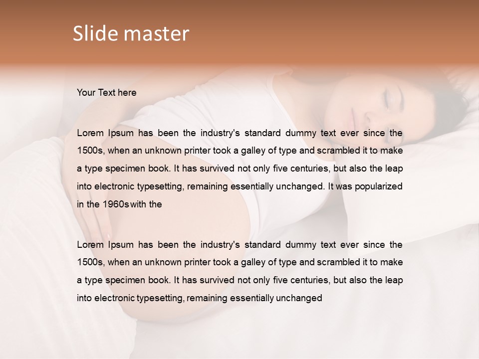 Indoors Female People PowerPoint Template