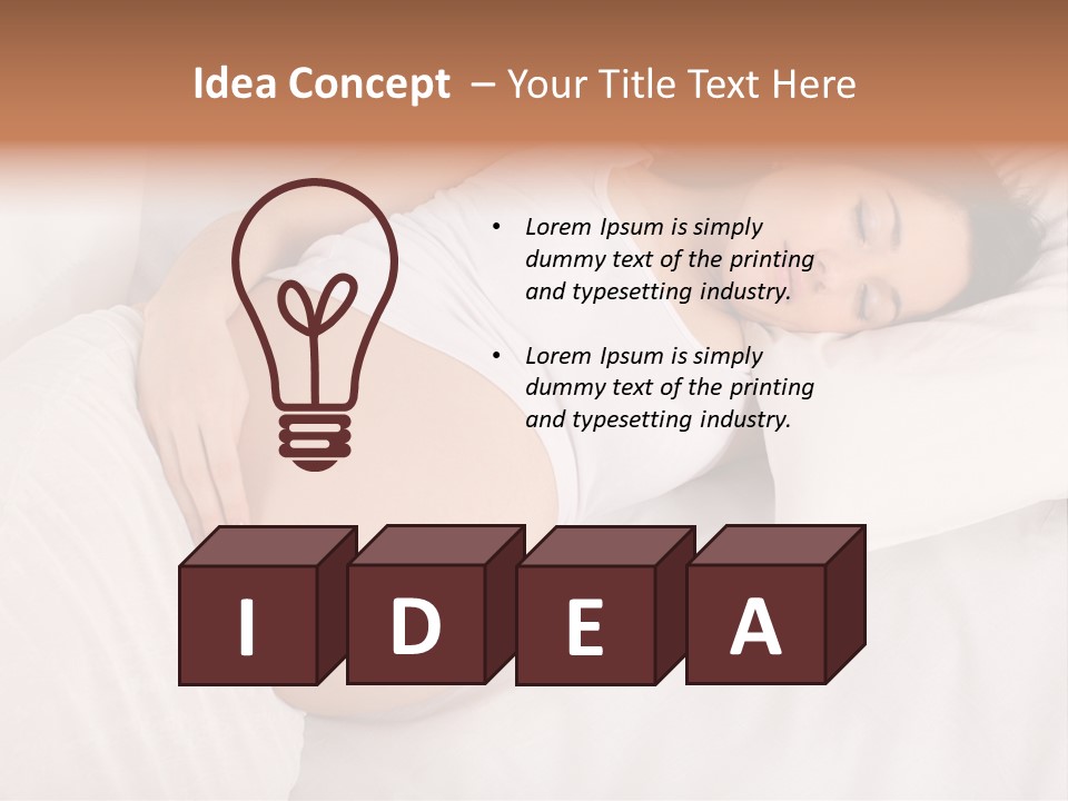 Indoors Female People PowerPoint Template