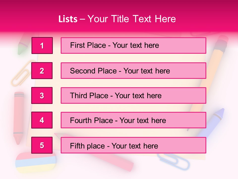 Note Illustration Design PowerPoint Template